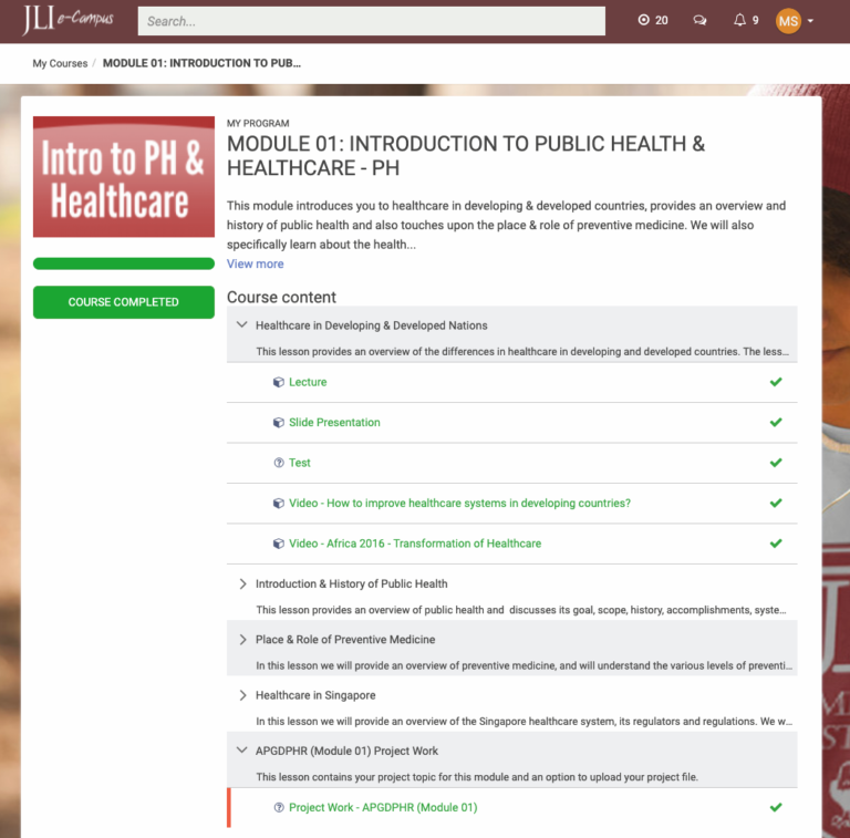 JLI Diploma Learning Management System