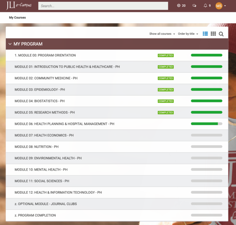 JLI Diploma Learning Management System